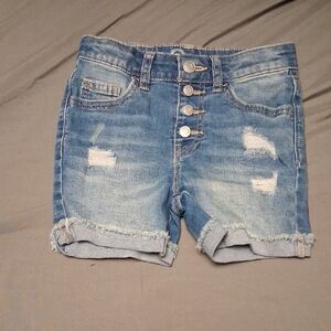Denim Blue Girls Shorts